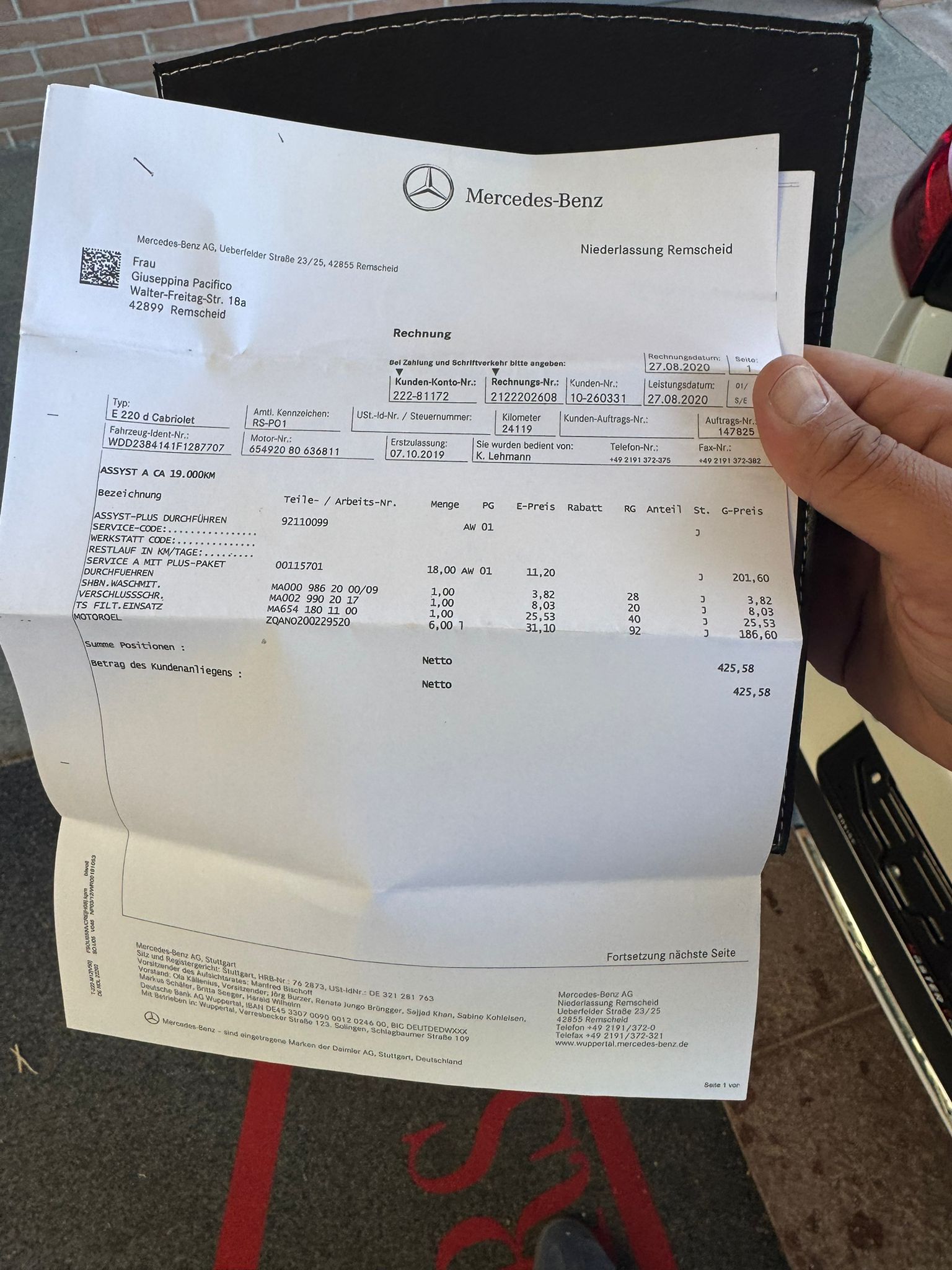 Mercedes-benz E 220 d Auto Cabrio Premium Plus